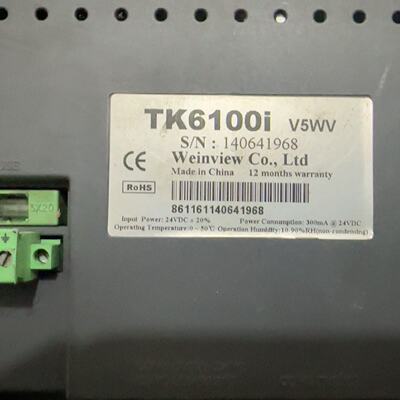 【询价】威纶TK6100iV5WV实物图片适用