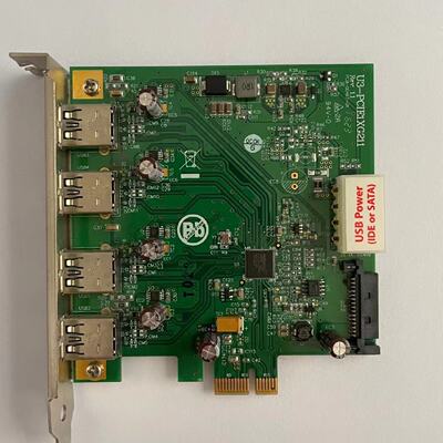 台湾IOI四口图像采集卡U3PCIE1XG211带远程唤醒-议价