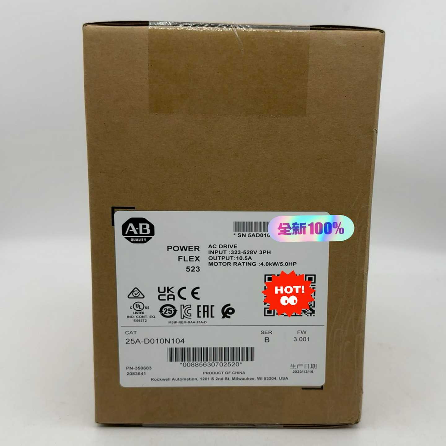 25A-D010N104罗克韦尔AB变频器有质保询价