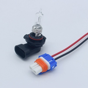 适用电动威马E5远近光9005前大灯灯泡卤素灯泡前照灯hb3灯座插头
