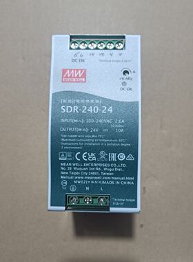 询/明纬导轨电源型号SDR24024成色95新