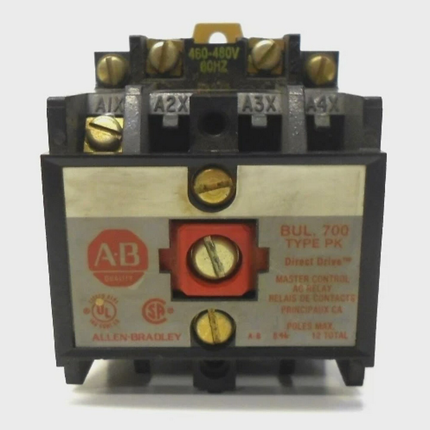 ALLENBRADLEYACRELAY700-PH100A4,SERIESB,TYPEPK,BUL.