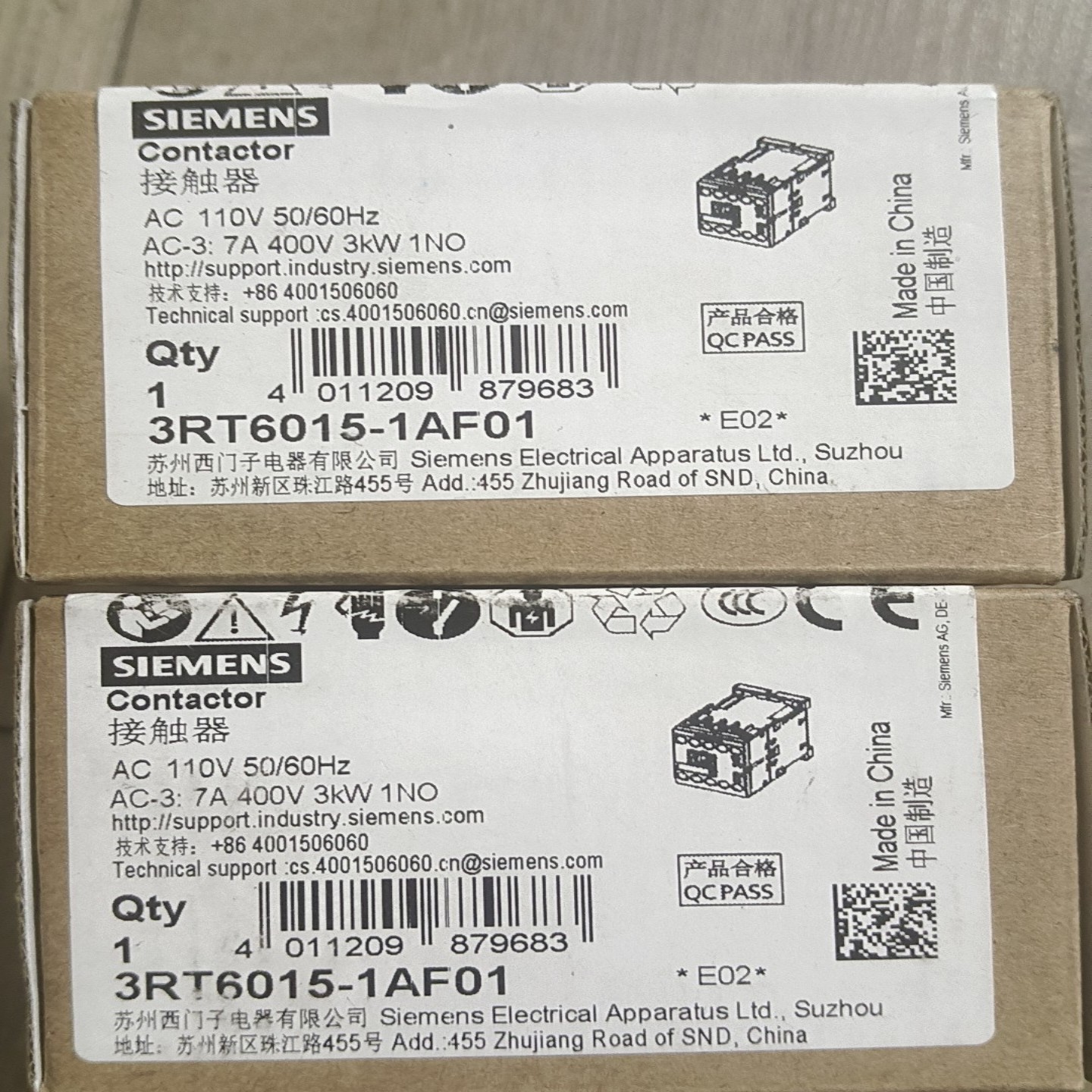 询价~接触器3RT6015-1AF01