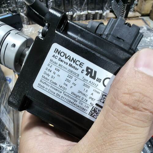 议价Inovance 660As 200W Servo Motor Is In Good Condition  Th