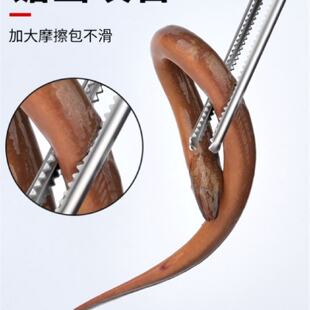 长夹子取物下水道捡垃圾工具高处取物夹火钳夹木碳不锈钢赶海工具