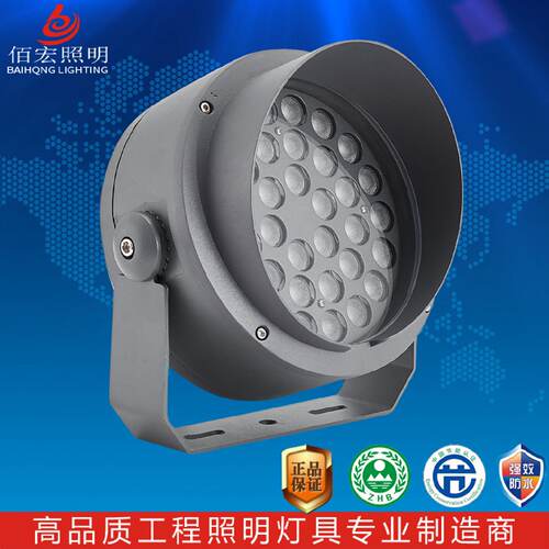 私模款圆形投光灯36W72W户外亮化景观灯桥梁柱子打光灯树灯