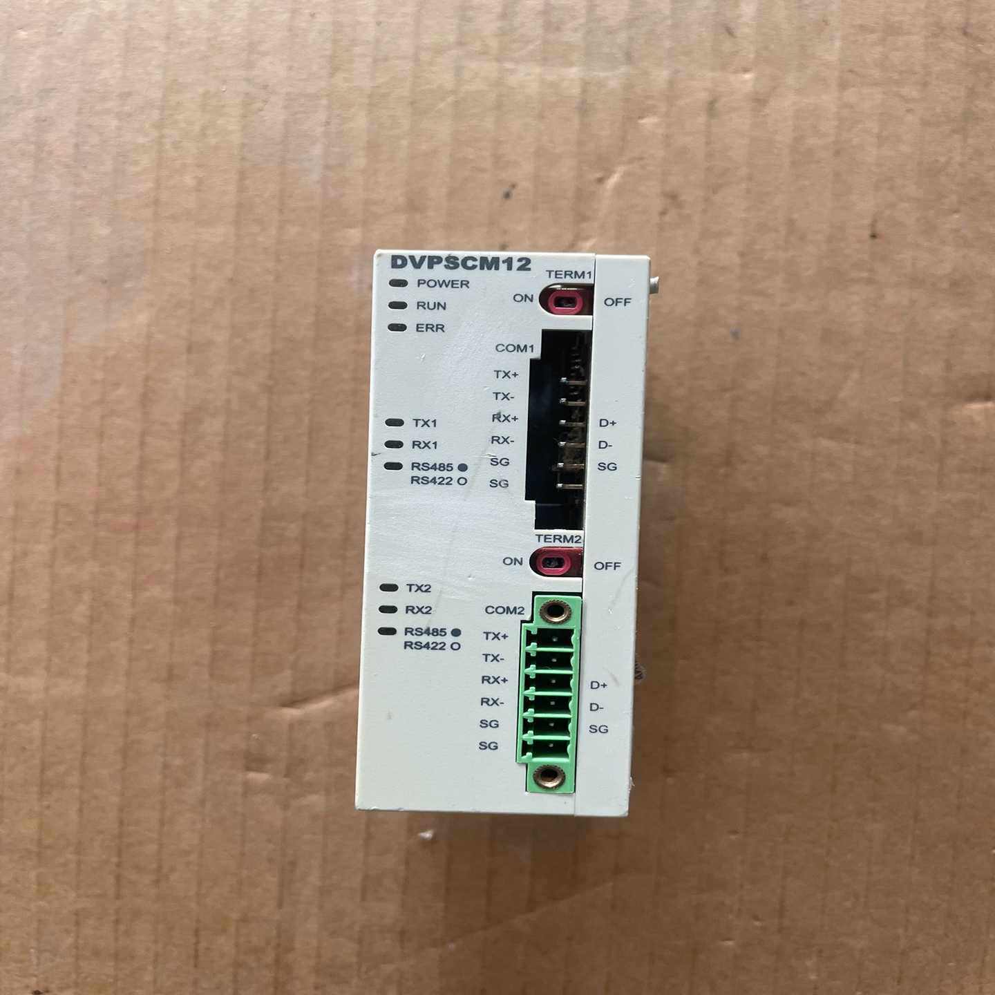 台达PLC模块，型号:DVPSCM12-SL。正常使用--议价商品