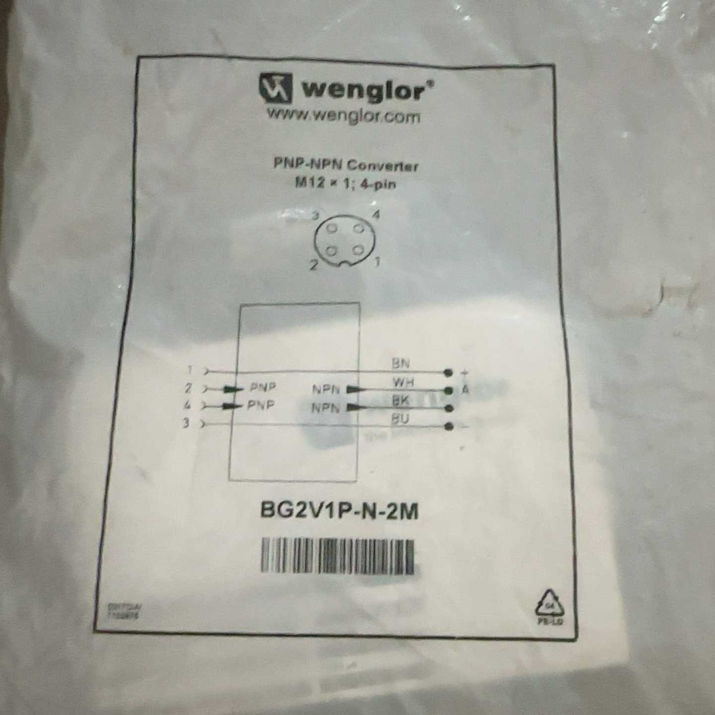 BG2V1P-N-2M威格勒wenglor连接线PNP转NP-议价