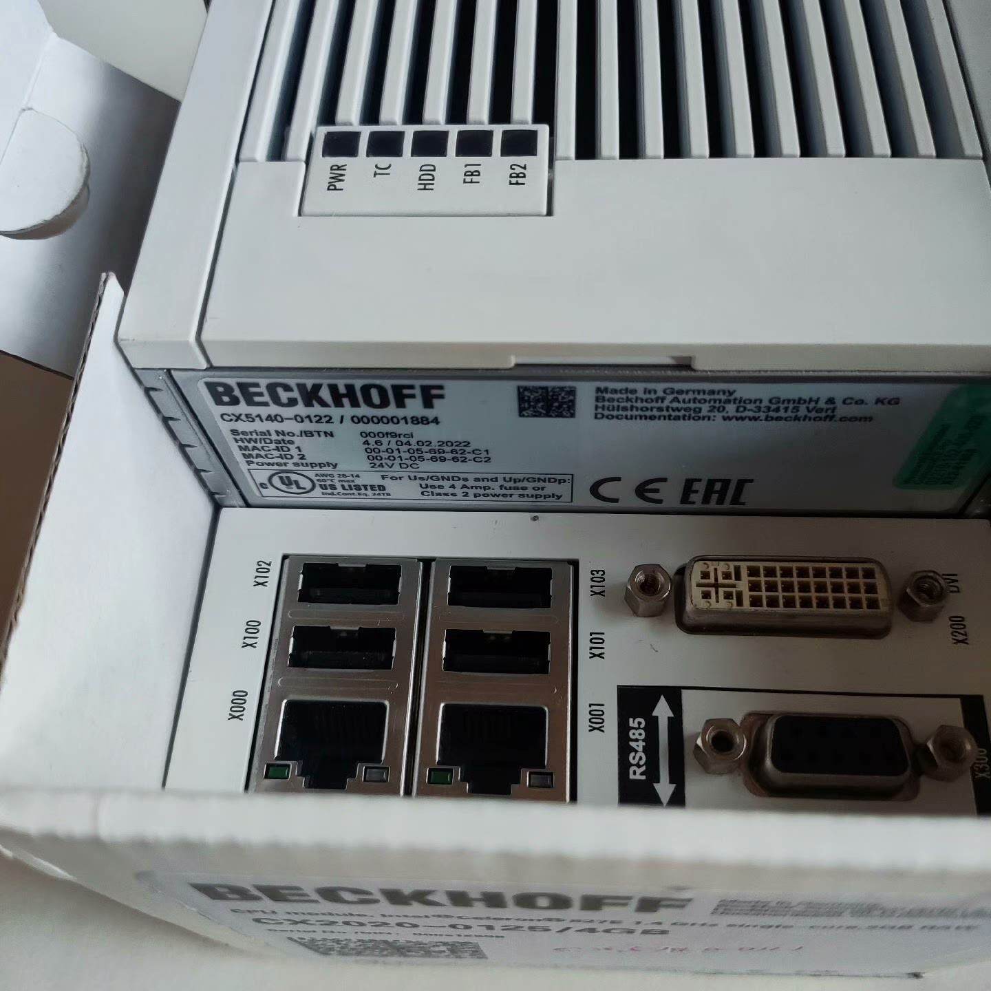 【询价】倍福控制器CX5140-0122   供应质保一年适用