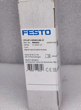FESTO费斯托输入输模块CPXAPI4DI4DO议价