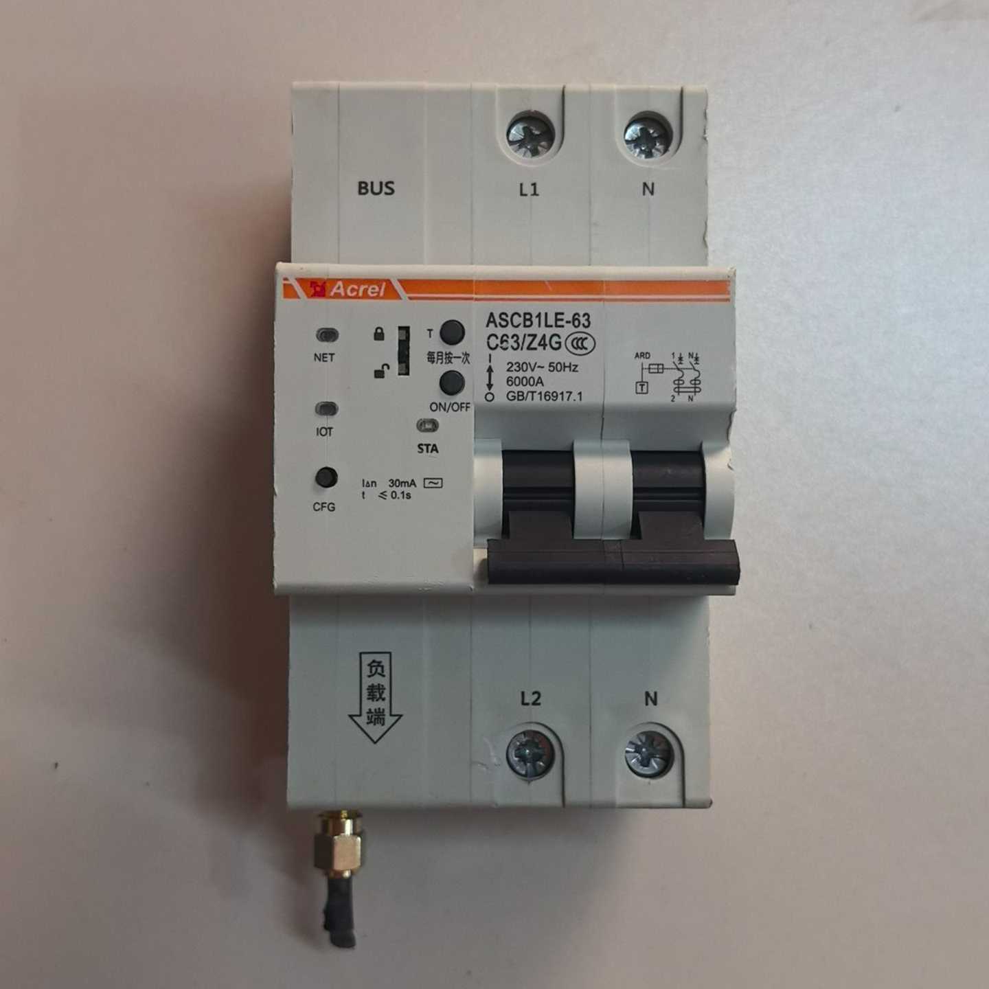 安科瑞智能微型断路器4G远程控制ASCB1LE-63C