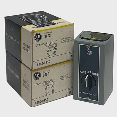 2ALLENBRADLEY800SR3SXMBULLETIN800S选择器开关站3POSNSMP