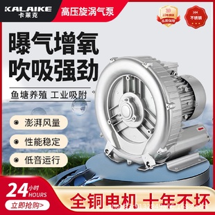 厂家直供高压漩涡风机气泵鱼塘增氧泵大功率离心风机工业鼓风机