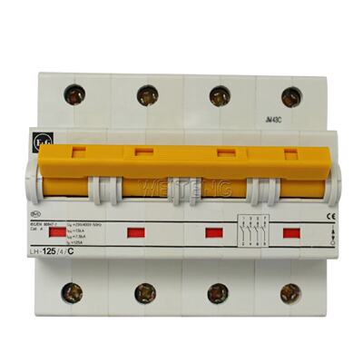 供应9年老店 金钟 LH-125/4/C 空气开关125A PLHT-C125/4 小型断