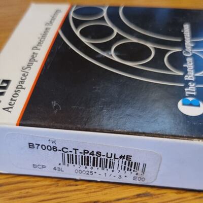 FAG  B7006  C  T  P4S  ULE  Spindle  Angular Ball Bearing