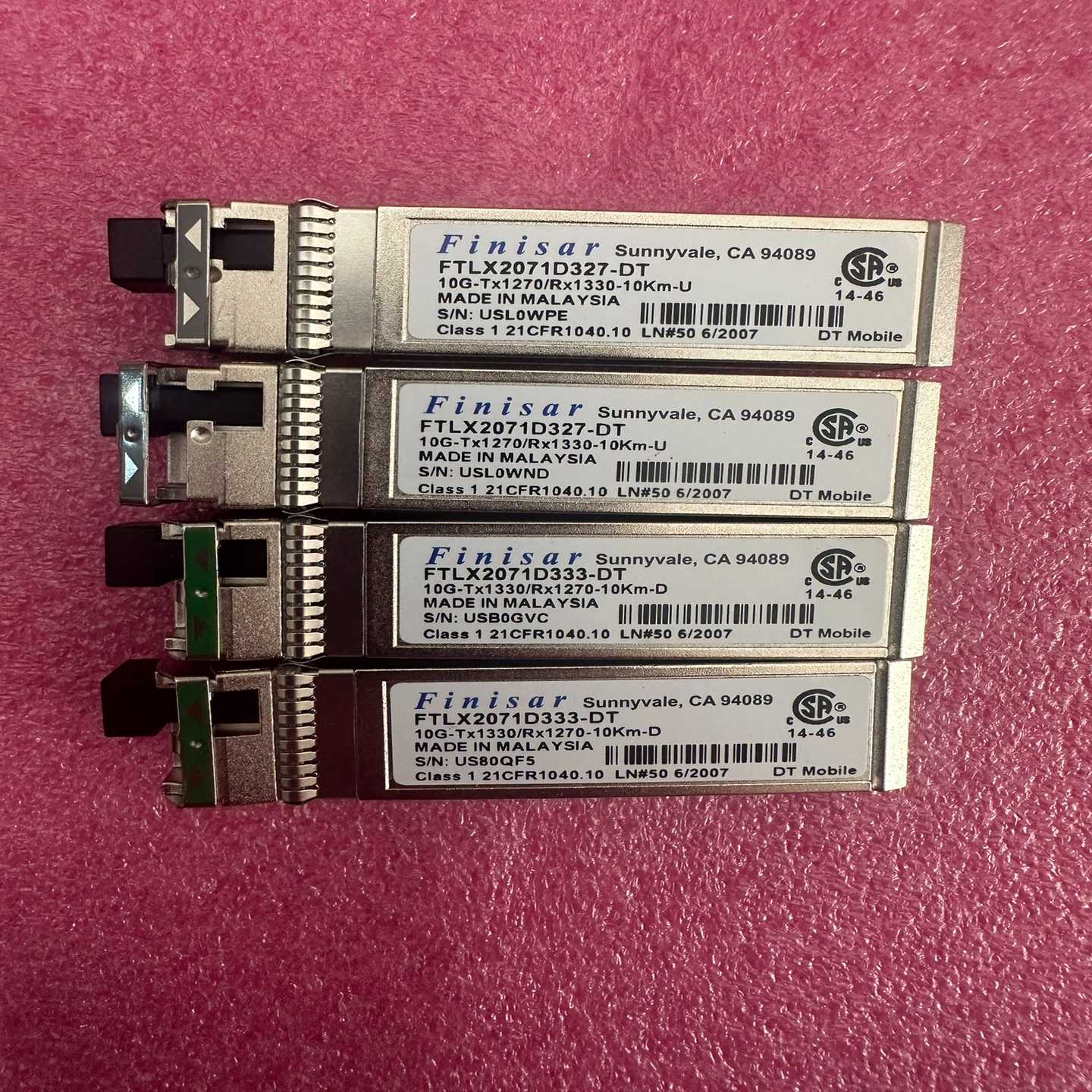 议价Finisar万兆单模单纤光模块BIDI