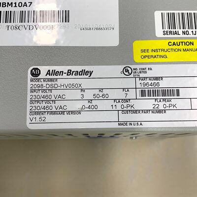 议价Ab Rockwell Servo Driver 2098DsdHv050x In Stock For Sale