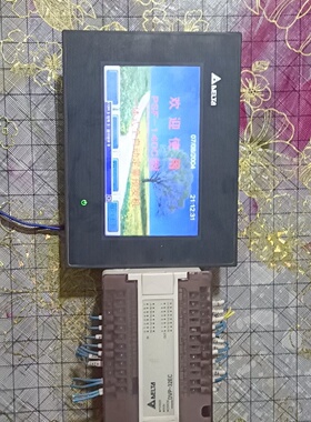 拆机台达PLC和触控屏PLC型号DVP32EC00R2电压-议价