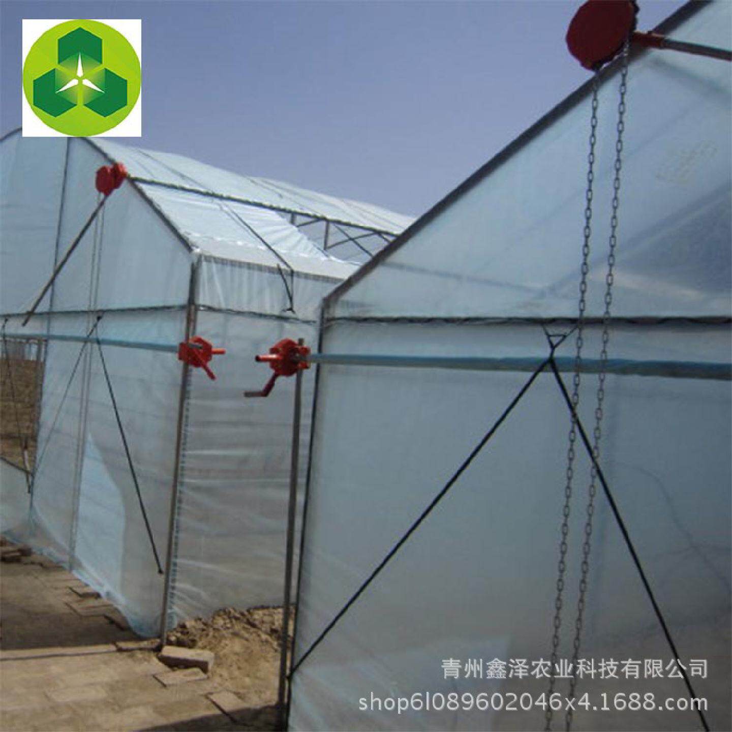 温室大棚配件批发不锈钢韩式手动卷膜器顶部卷膜器厂家直供