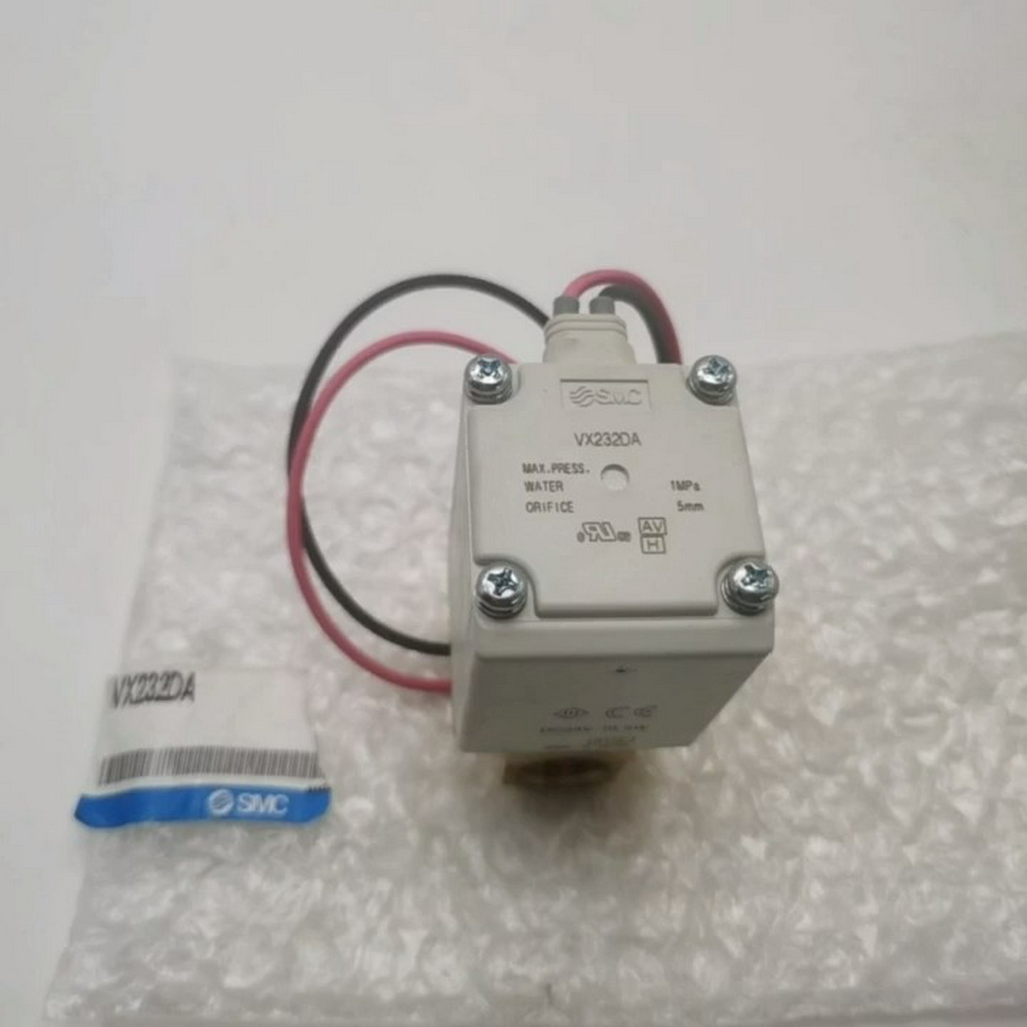 询价日本SMC原装VX232DA水用电磁阀，DC24V供电，1M