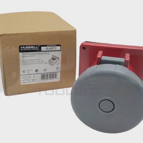 Nuovo Hubbell Hbl460R7W Presa A Spina E Cavo 60A 480VAC 3P 2