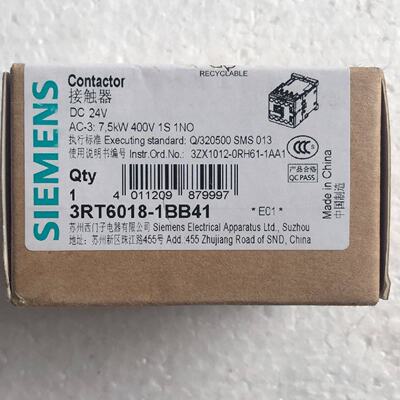 议价SIEMENS西门子3RT60181BB41