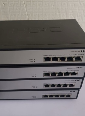 二手H3CS1205VPWR5口全千兆POE供电以太议价
