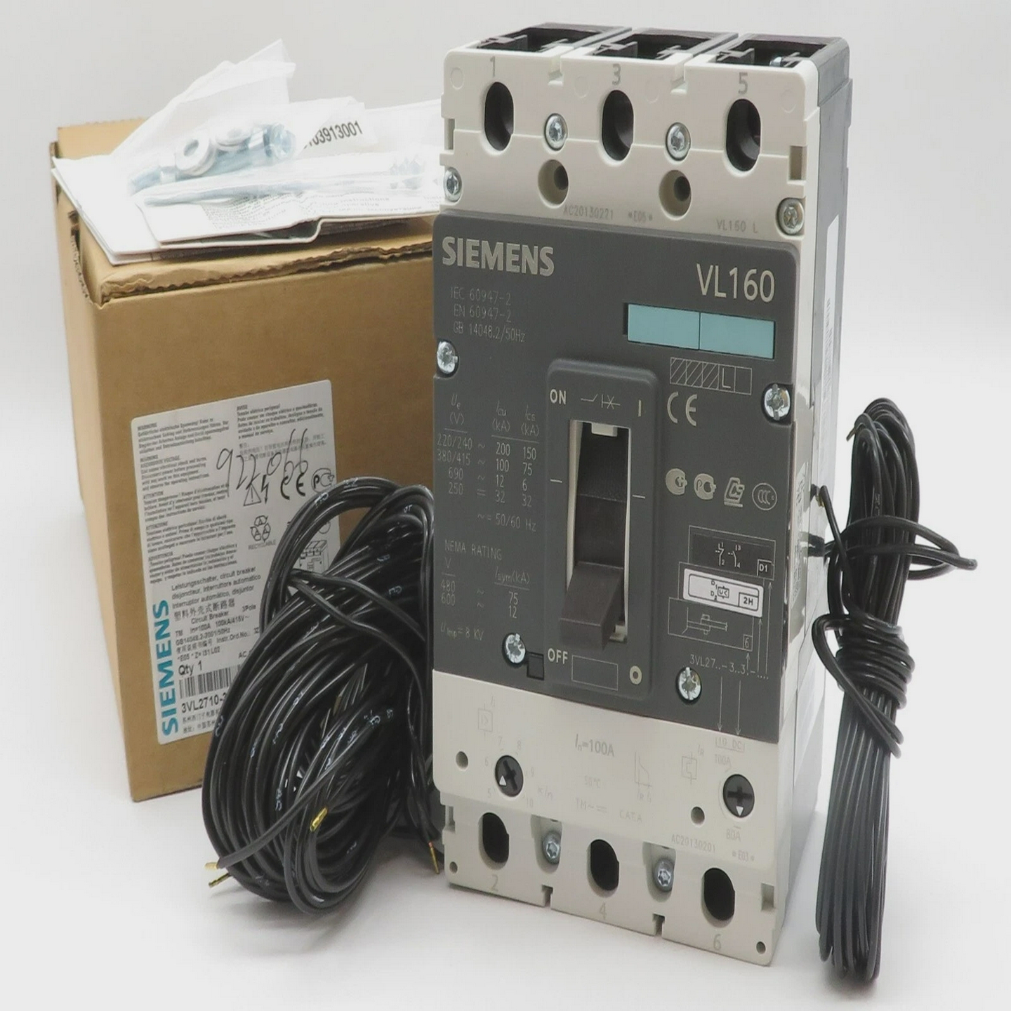 SIEMENSVL160Leistungsschalter3VL2710-3DC36-2HD1-ZCircuit