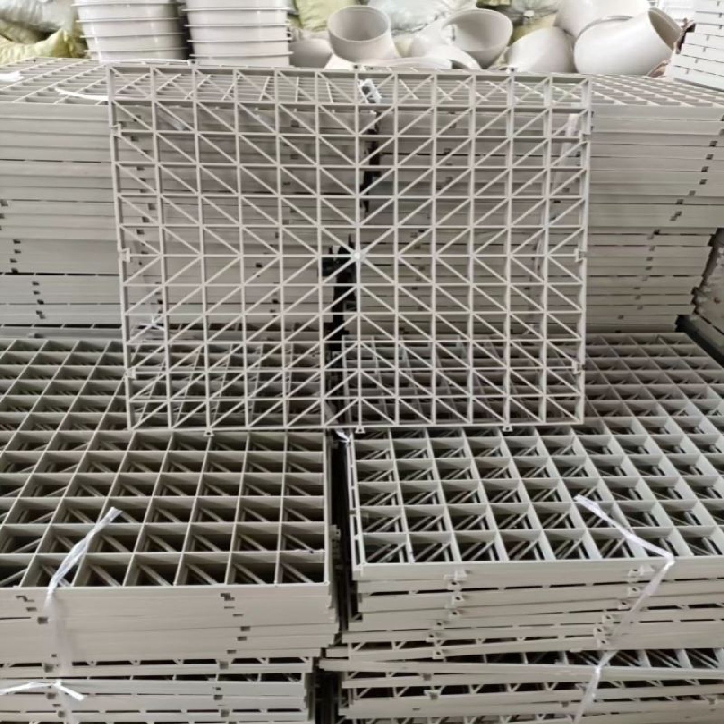 PP格栅板塑料网格板500*500*23mm有卡位拼接废气塔支撑板PP,基础建材,基础材料,淘宝优惠券,粉丝福利购,淘宝优惠卷