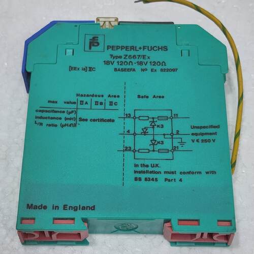 PepperlFuchs Z667Ex Barriere Diode 822097 18V