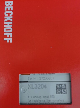 BECKHOFF倍福KL3204模块正品全新原装未开封-议价