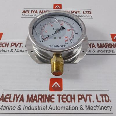 GRAINGER 07 BAR Pressure Gauge 0100 PSI