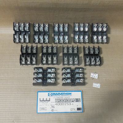 NEW LOT OF 11 MARATHON 6M30A3SPQ1 600V 30A 3POLE FUSE HOLDER