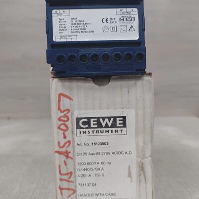CEWE DI125 Transducer Range 01440  0 720 A