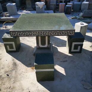 花岗岩石桌石凳石椅室外桌椅庭院公园户外桌子大理石石雕庭院装饰