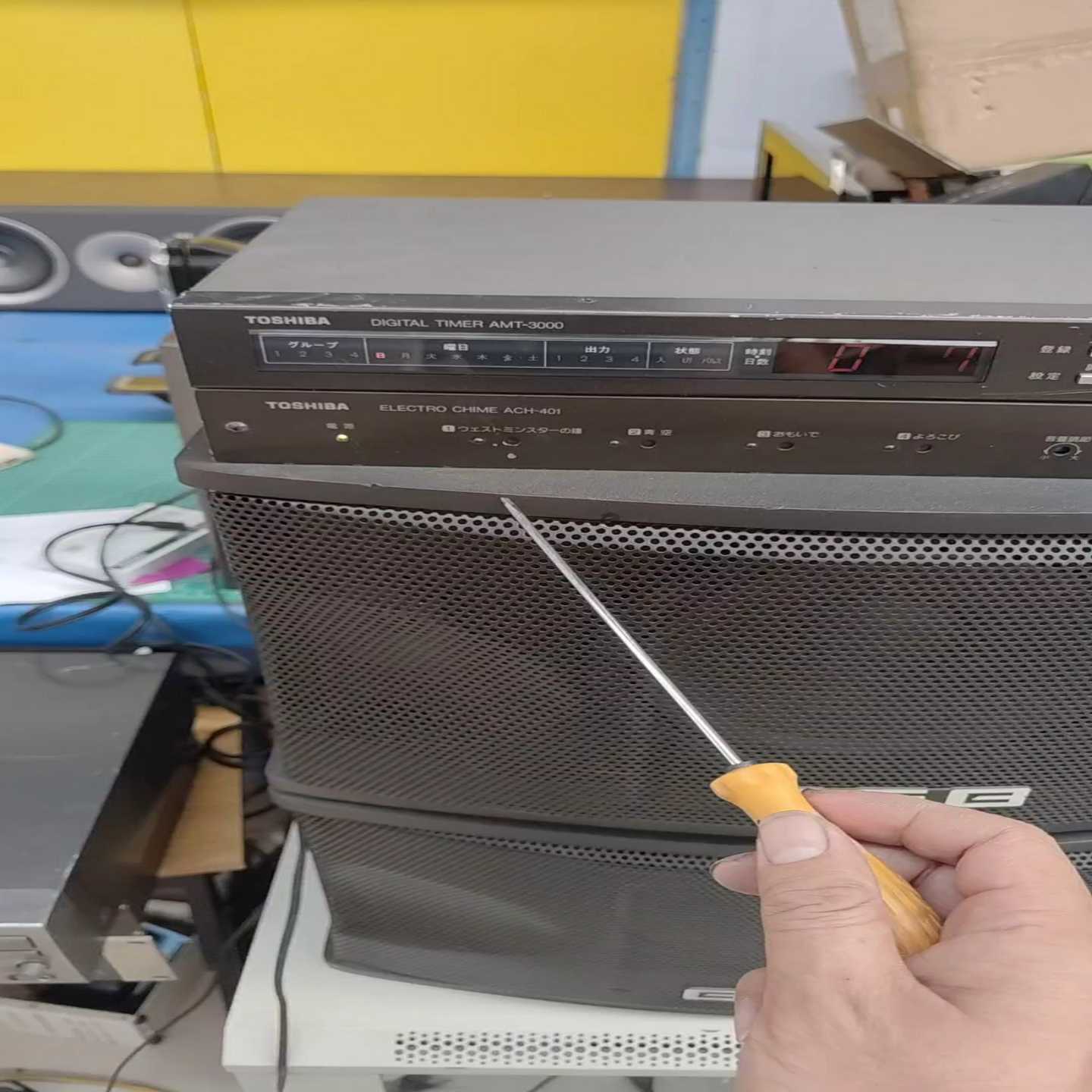 询价~东芝TOSHIB数码定时器/音乐播放仪/AMT-3000/A