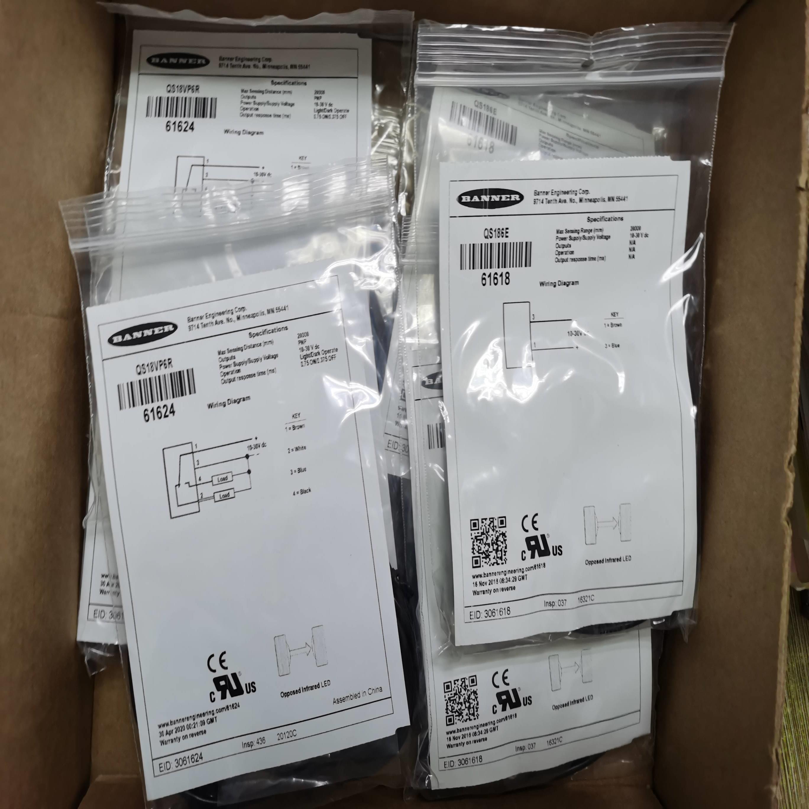 配件BANNER QS186EQS18VP6R对射开关QS186EQS18VN6R议价