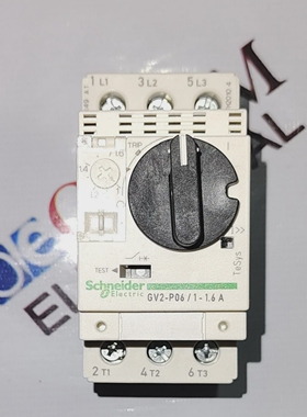 SCHNEIDER电动GV2P06电机保护电路断路器范围1-1.6AFASTSHIP