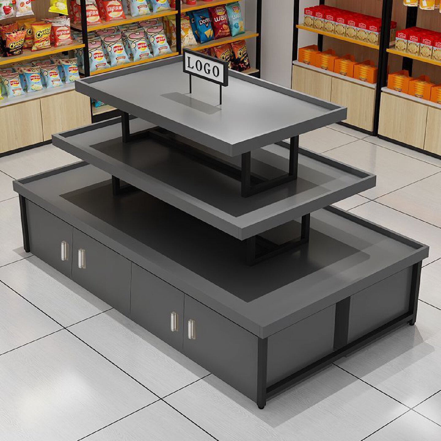 中岛展示柜产品陈列研究展台母婴店鞋子促销台样品流水台超市货架