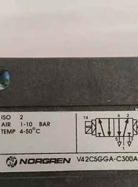 进口库存英国诺冠电磁阀一台全新未用型号V42C5GGA议价