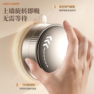 门后吸盘挂钩一排强力承重免打孔卧室玄关入户门挂衣区收纳置物架