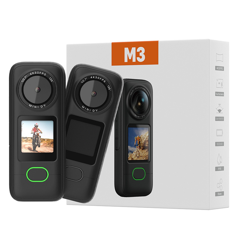 4K运动相机WiFi摩托车行车记录仪高清非360全景头盔拇指摄像机