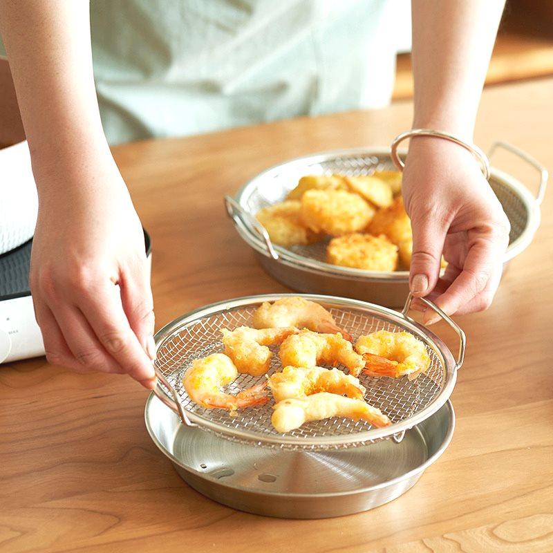 空气炸锅专用烤架可滤油配件不锈钢支架内用架子隔层架内置内托架