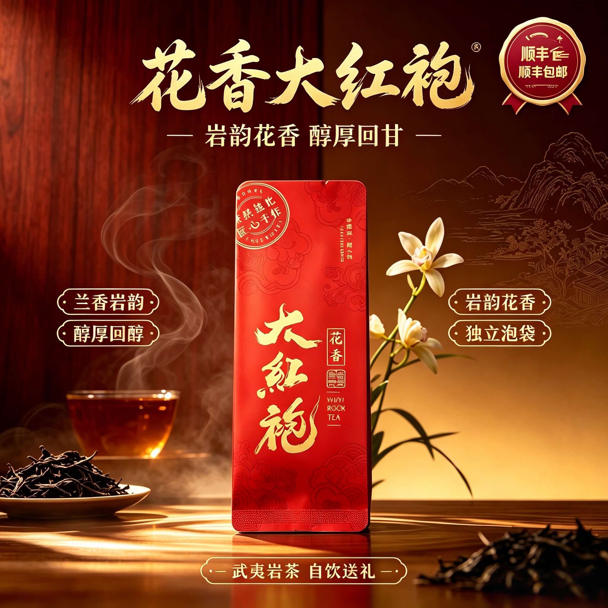 武夷花香大红袍正宗正岩岩茶