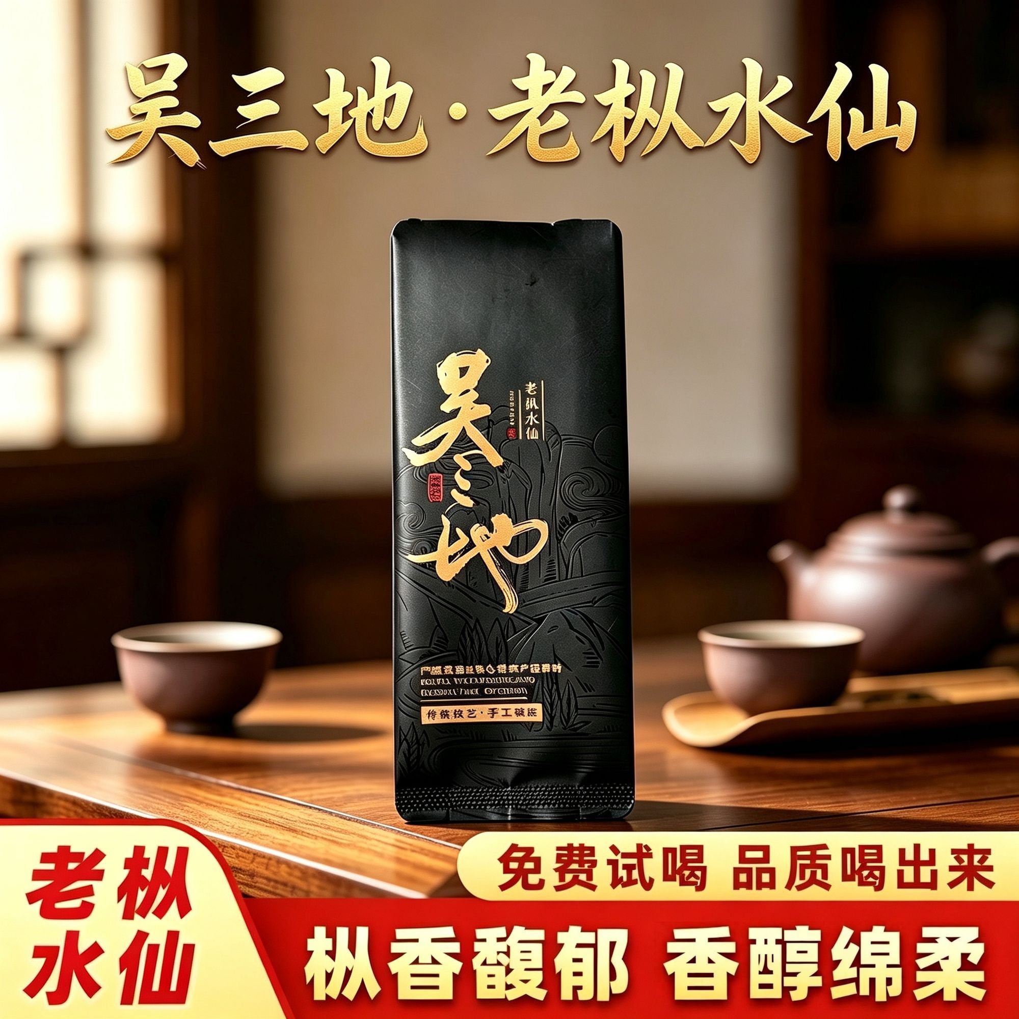 吴三地武夷正岩老枞水仙岩茶