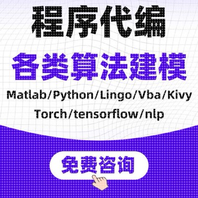 深度机器学习NLP算法程序代编数学建模型完型填空Python代码帮做
