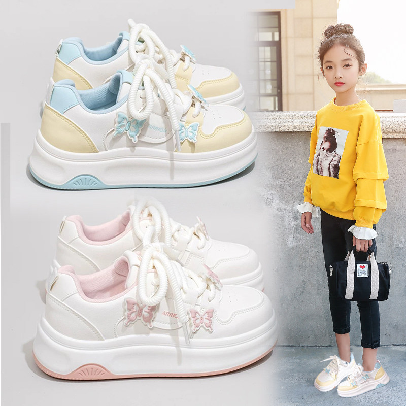 女童板鞋2025冬季加绒儿童运动鞋中大童女孩二棉休闲鞋保暖小白鞋,童鞋/婴儿鞋/亲子鞋,板鞋,淘宝优惠券,粉丝福利购,淘宝优惠卷