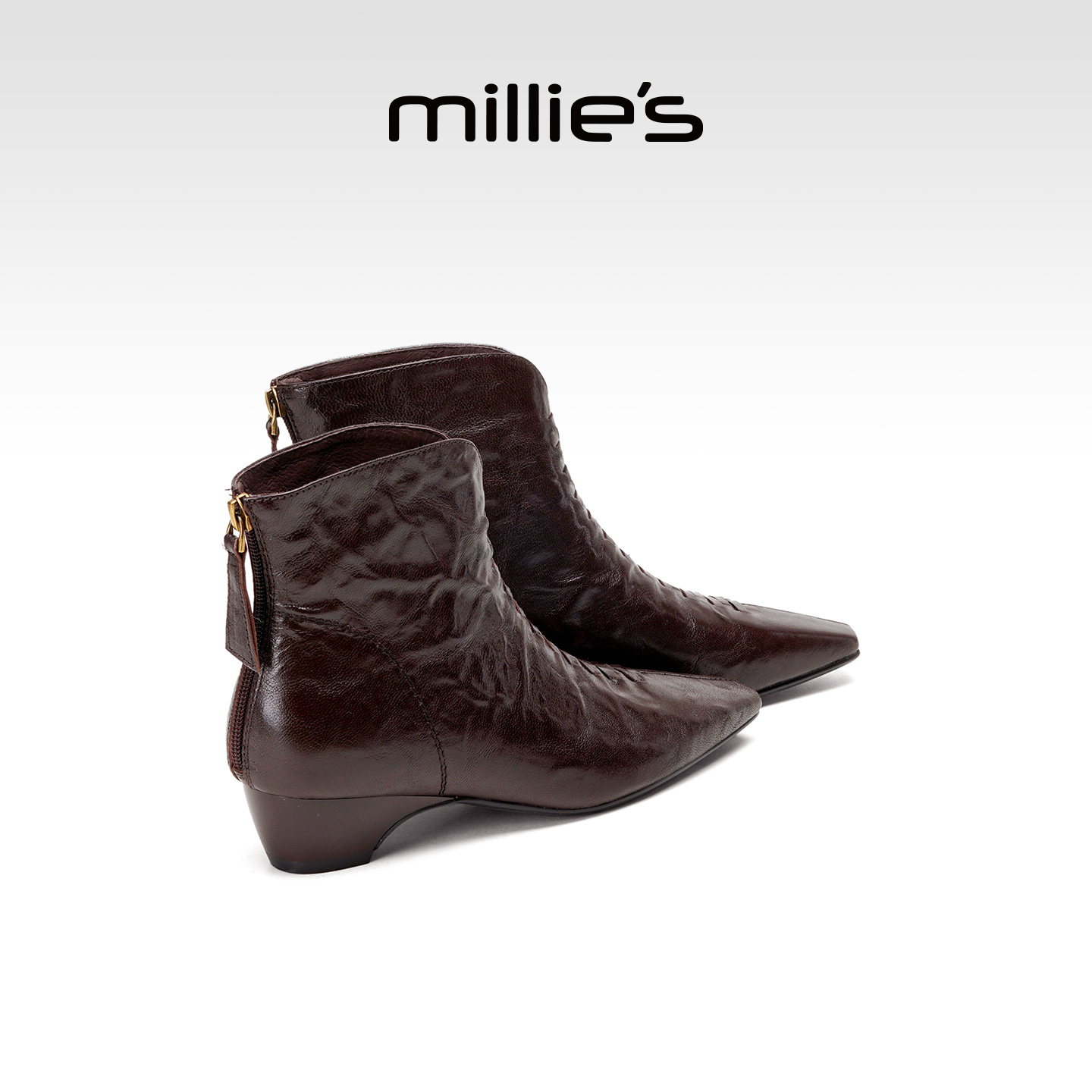 millies妙丽女鞋加绒切尔西靴
