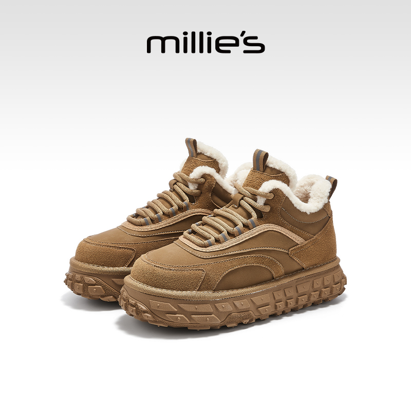 millies妙丽新款增高防滑雪地靴