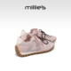 单鞋 妙丽青春活力风粉色德训鞋 MILLIE 女鞋 网面鞋 2026春夏新款